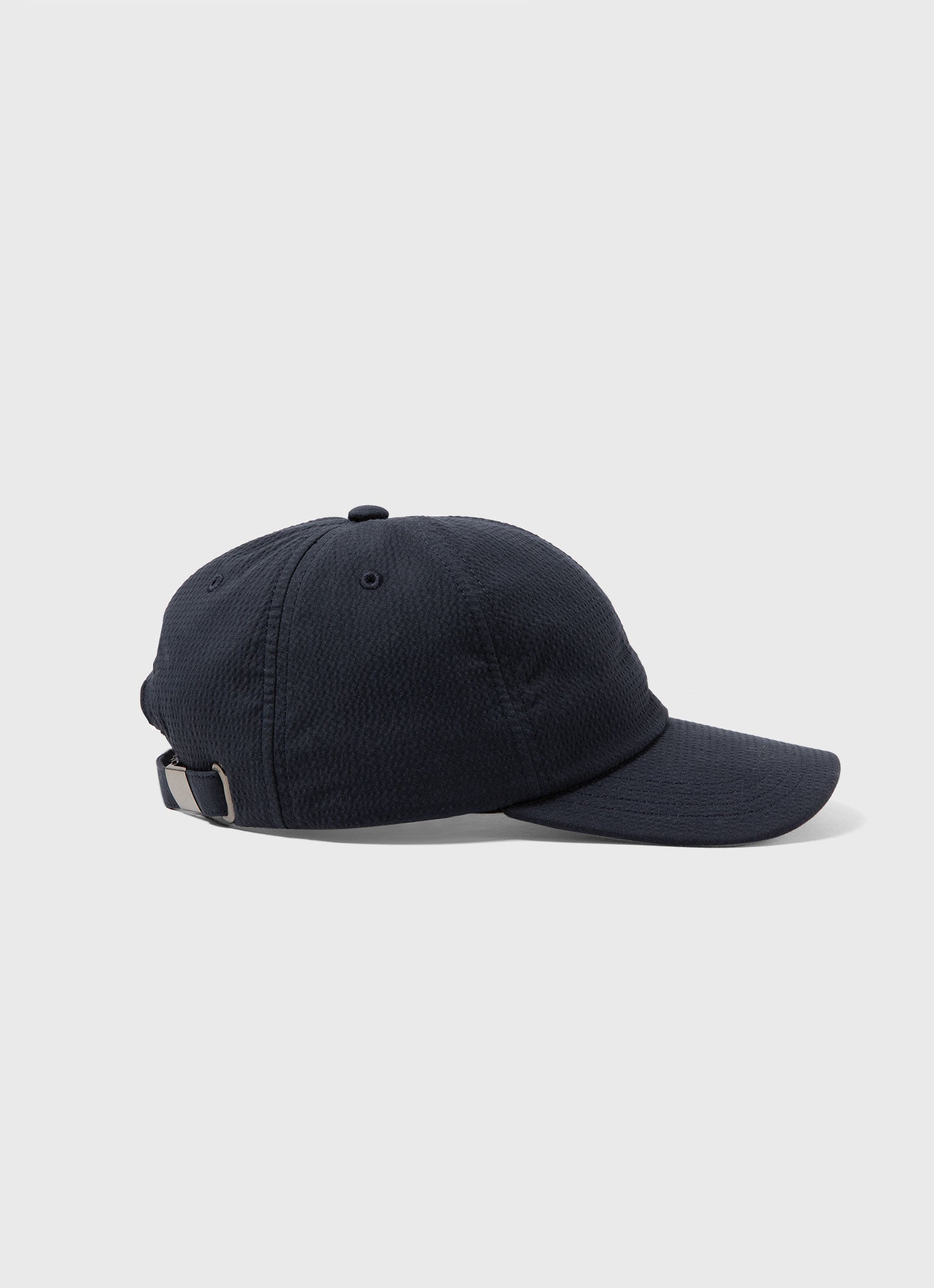 Seersucker Cap in Navy | Sunspel