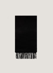 Cashmere Woven Scarf in Black