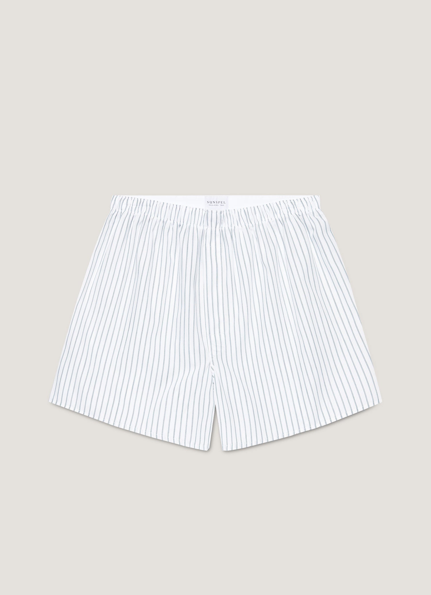 Men's Classic Boxer Shorts in White/Blue/Green