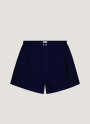 Men's Sea Island Cotton Boxer Short in Navy