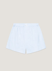 Men's Sea Island Cotton Boxer Short in Light Blue