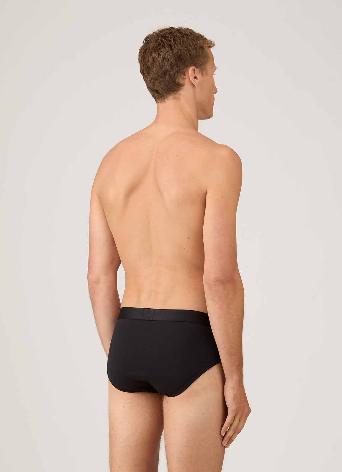 Men's Superfine Cotton Briefs in Black