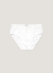 Men's Superfine Cotton Briefs in White