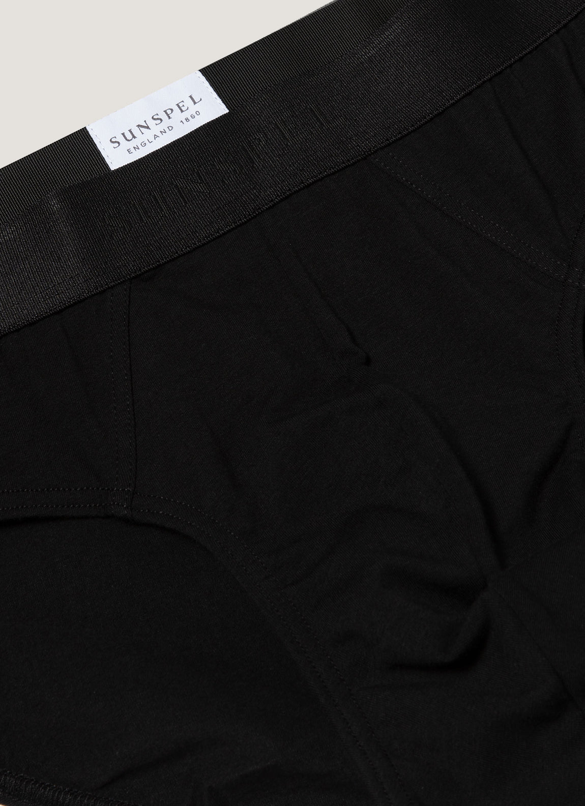 Men's Stretch Cotton Briefs in Black