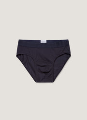 Men's Stretch Cotton Briefs in Navy