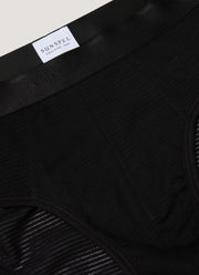 Men's Cellular Cotton Briefs in Black
