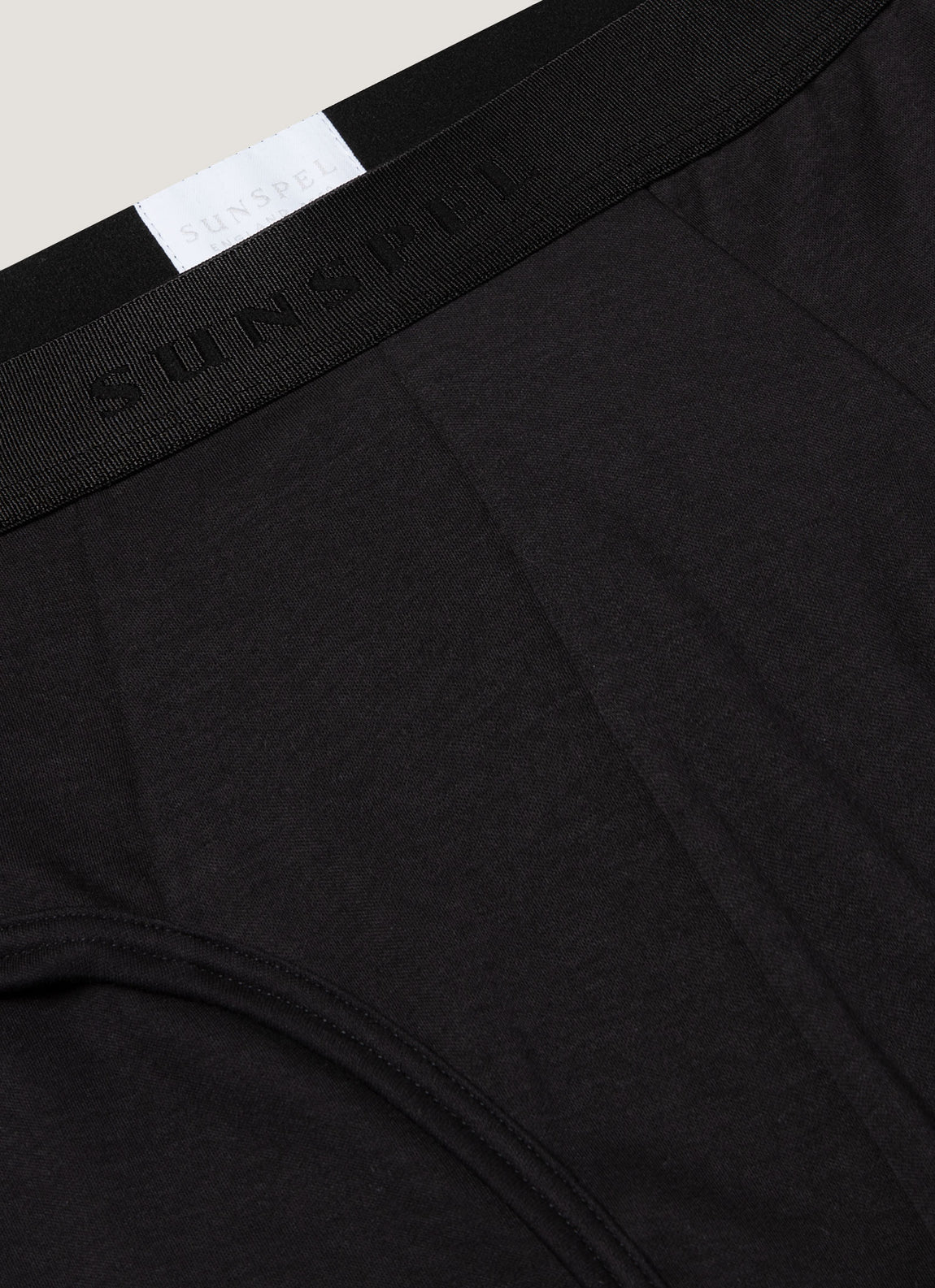 Men's Sea Island Cotton Briefs in Black