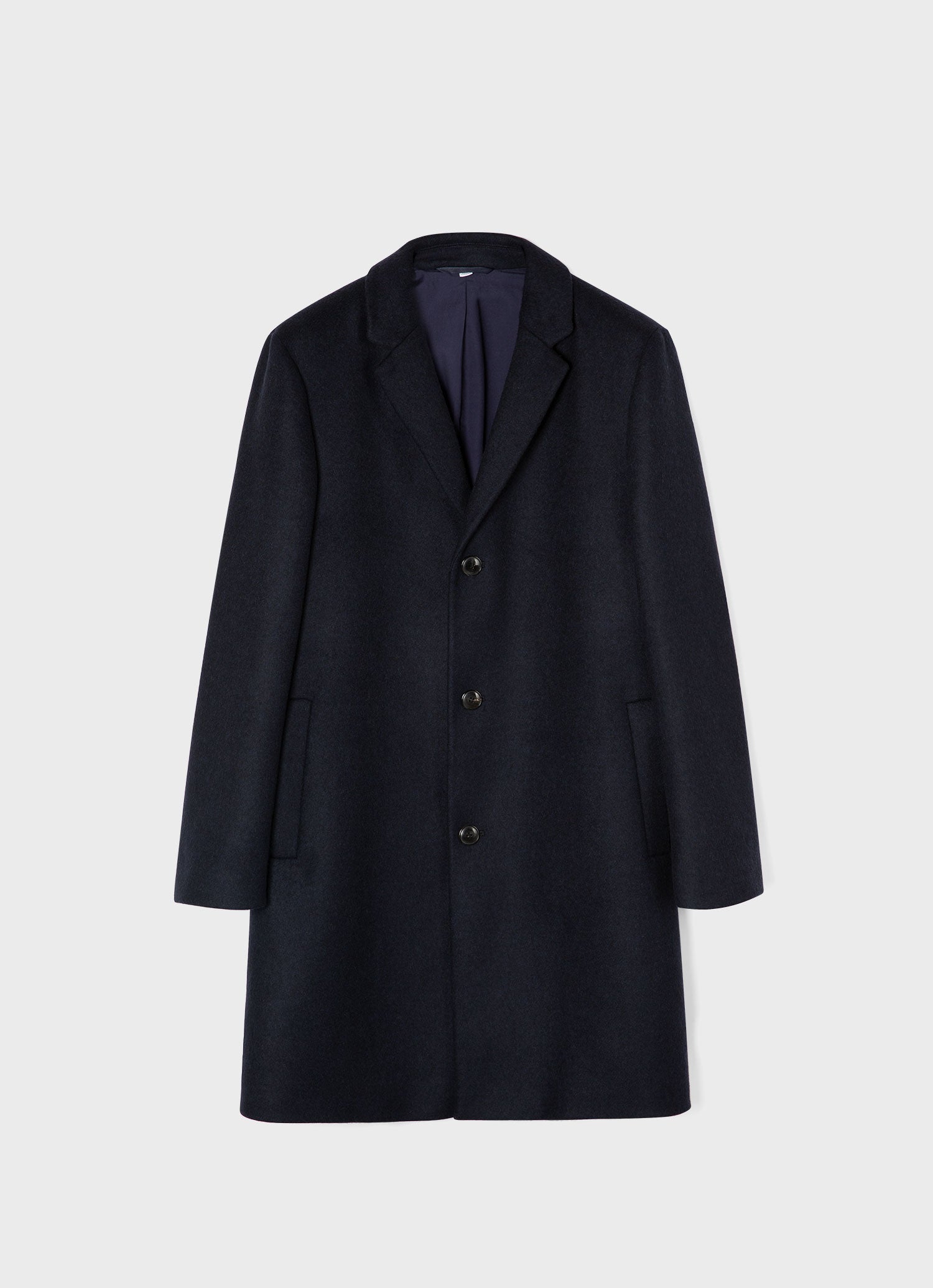 Wool navy deals overcoat