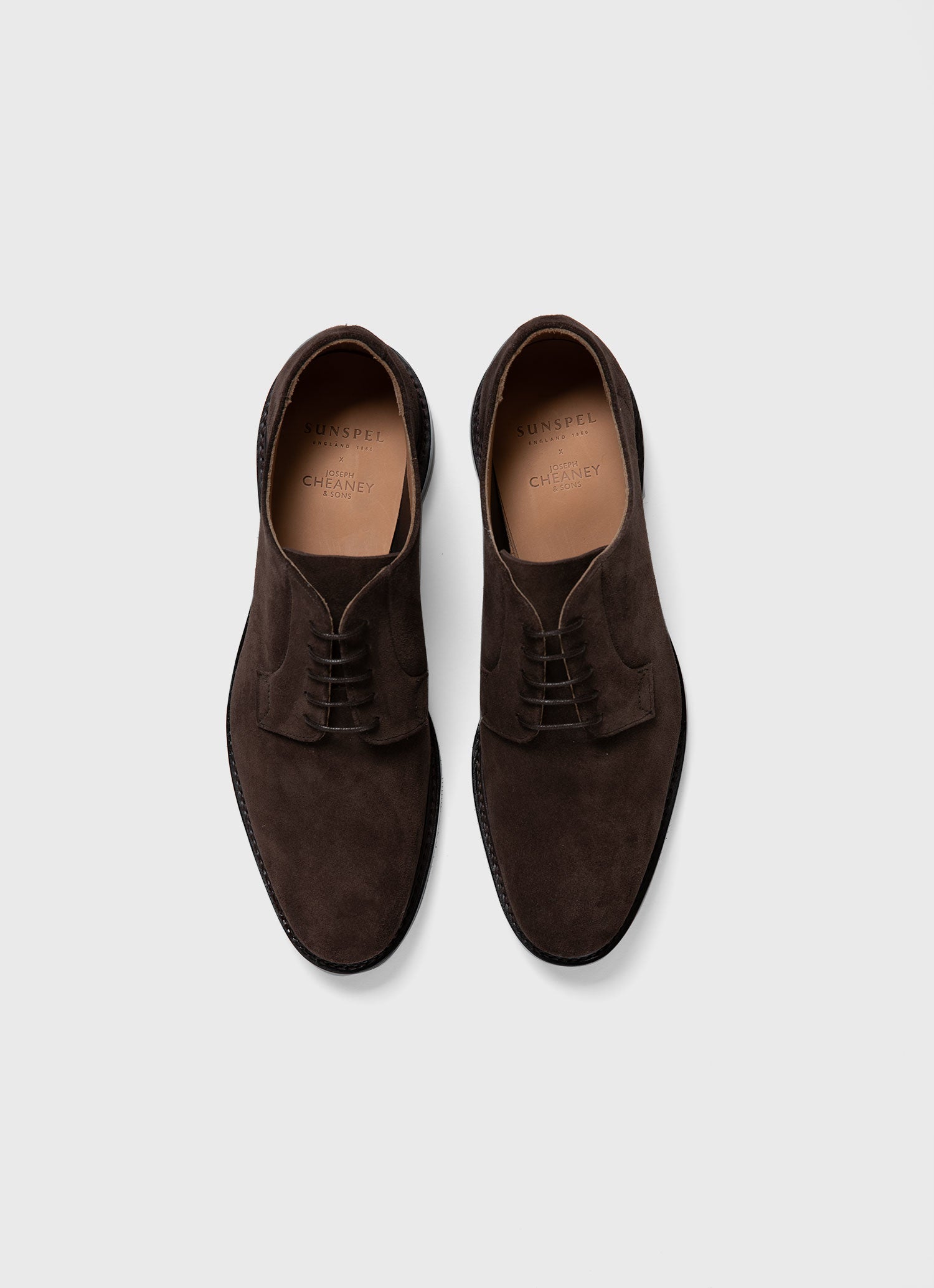 Men s Sunspel x Cheaney Derby in Brown Sunspel