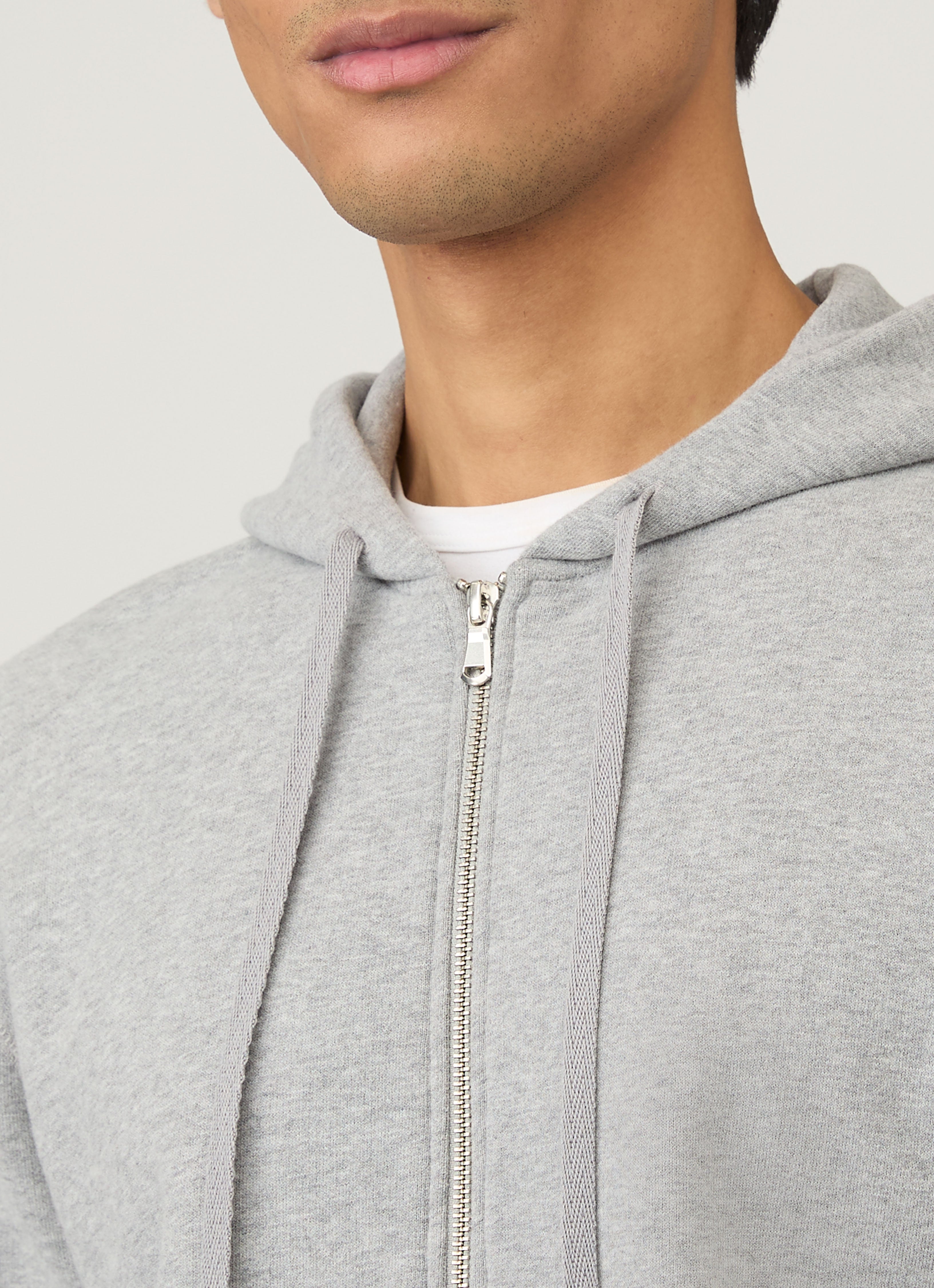 トップス SUNSPEL zip up parka gley Sunspel Grey Loopback Zip-Up Hoodie | Harrods US