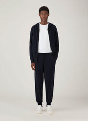 Men's Cashmere Hoodie in Navy