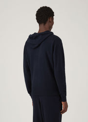 Men's Cashmere Hoodie in Navy