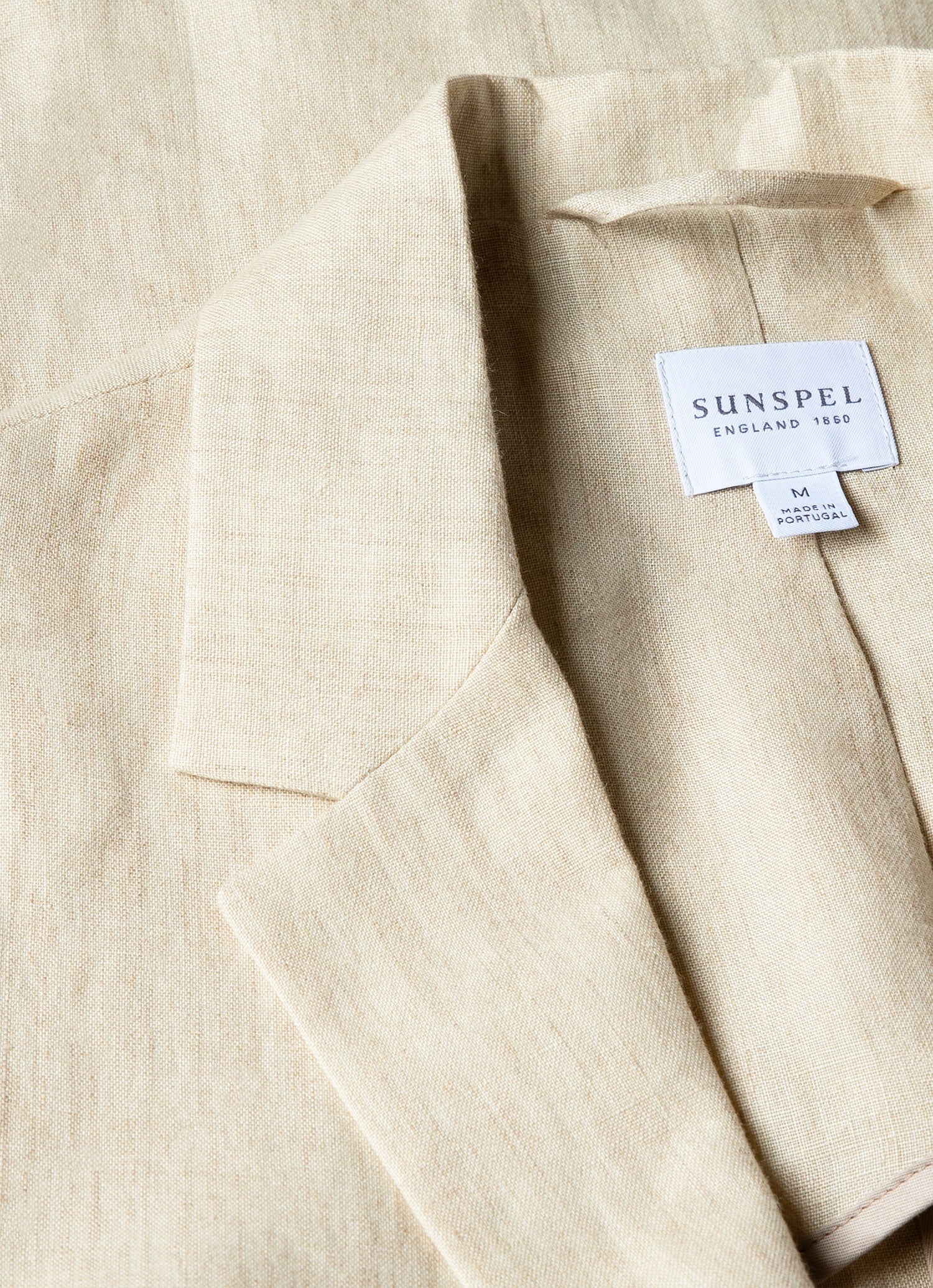 Men's Linen Two-Piece Suit in Light Sand