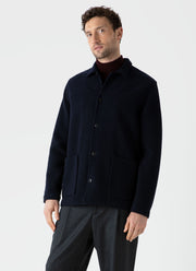 Men's Wool Donkey Jacket in Navy