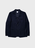Men's Travel Wool Blazer in Navy