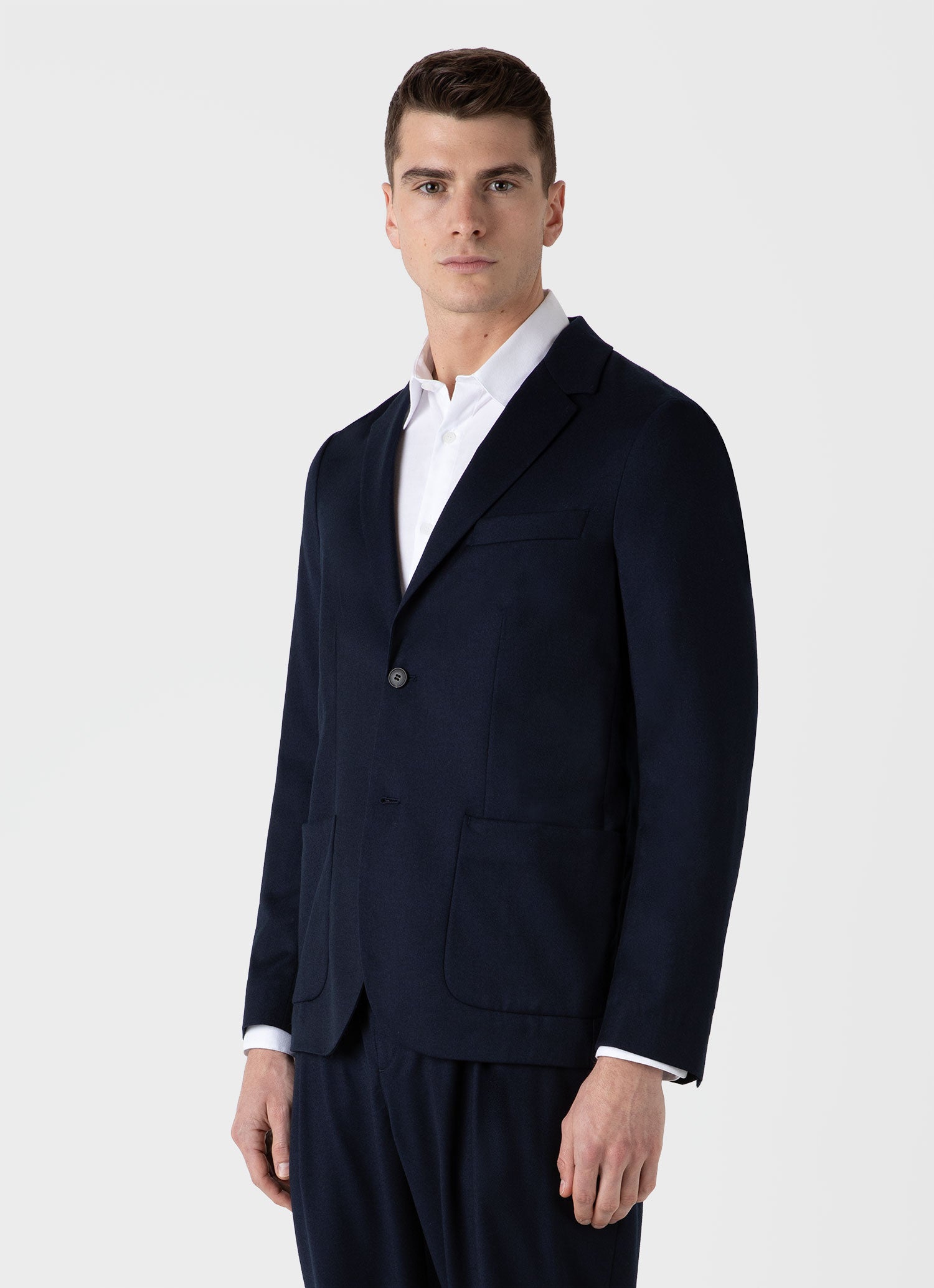 Sunspel Men s Wool Flannel Blazer