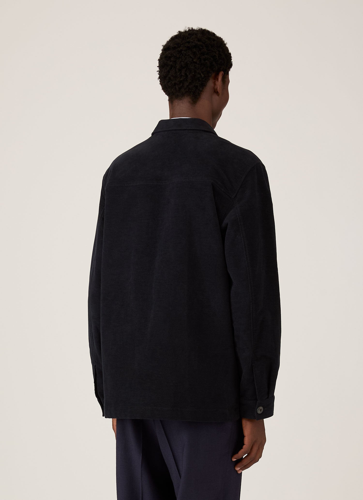 Men's Moleskin Twin Pocket Jacket in Navy