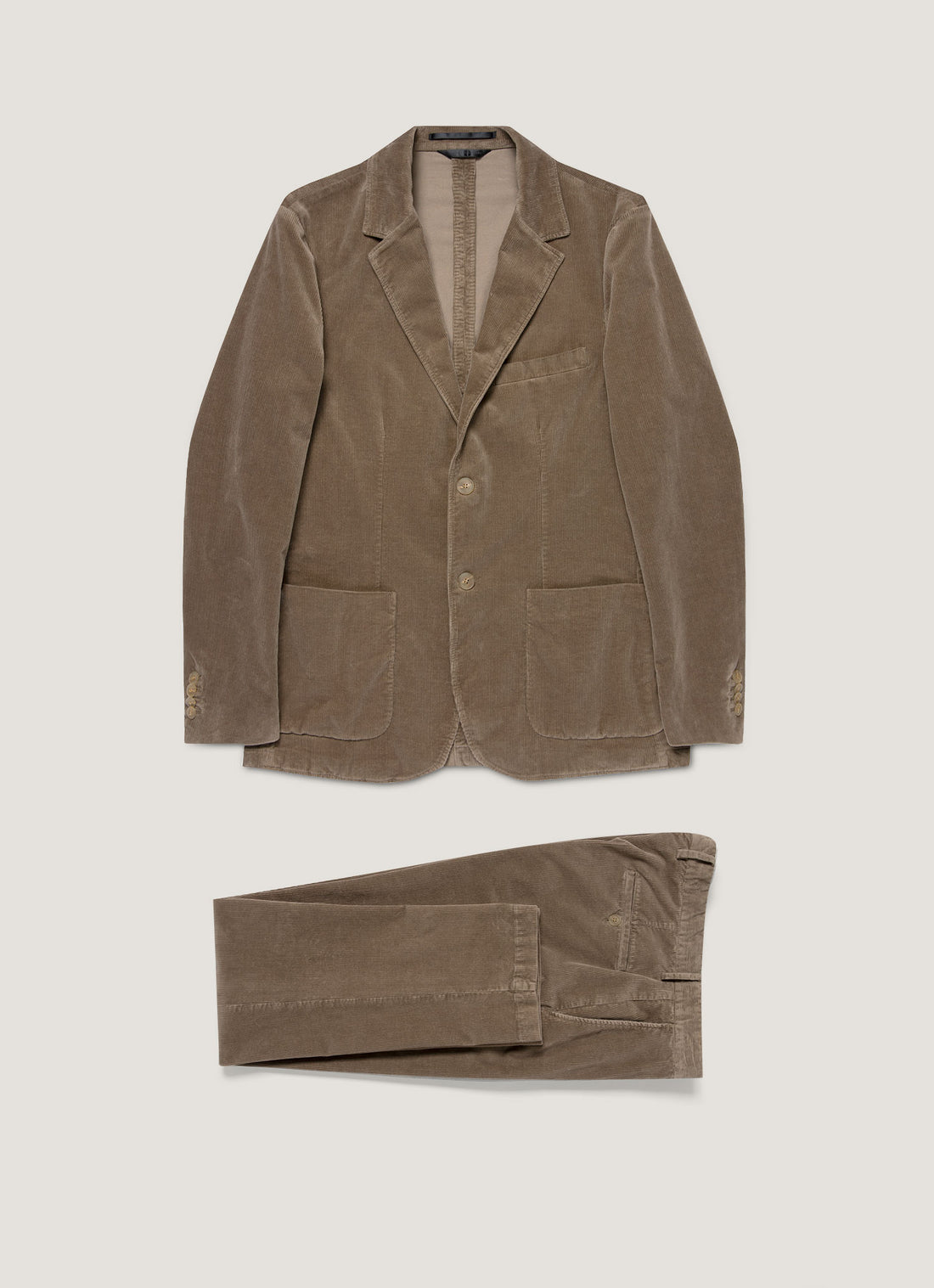 Men's Corduroy Two-Piece Suit in Bark
