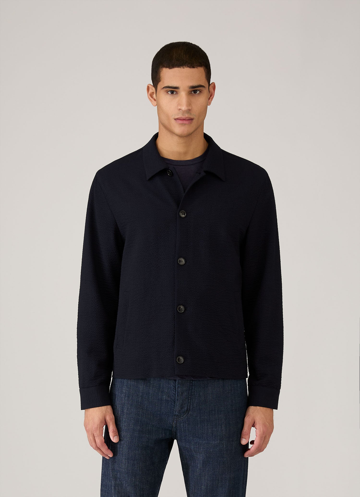【定価4.6万/深水光太】NULLUS Seersucker Polo ブラック 定価4.6万/深水光太】NULLUS Seersucker Polo ブラック 【公式通販】