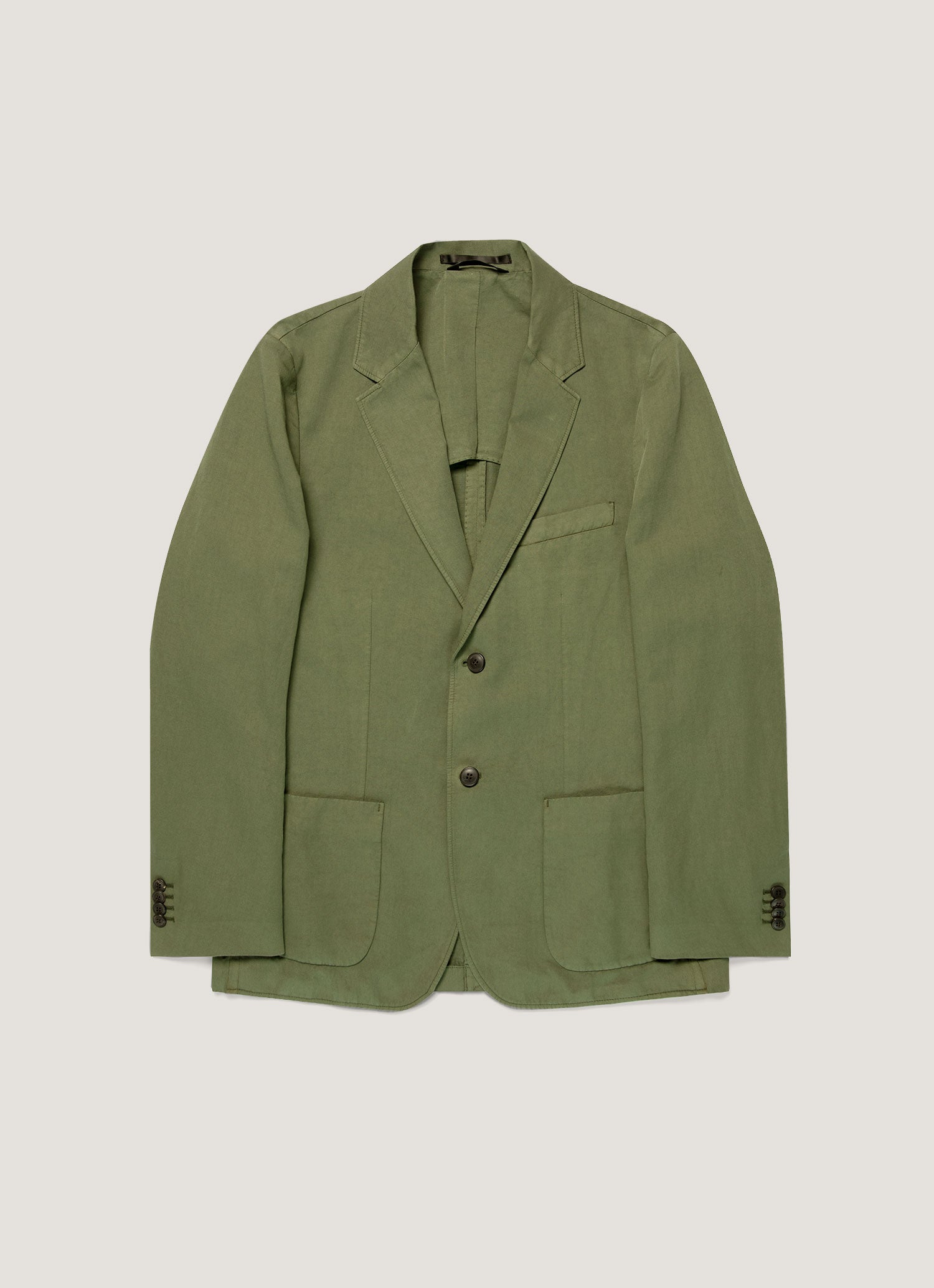 <極美品>今期26SS ATON COTTON LINEN JACKET rennes — Aton | No Collar Jacket in Linen
