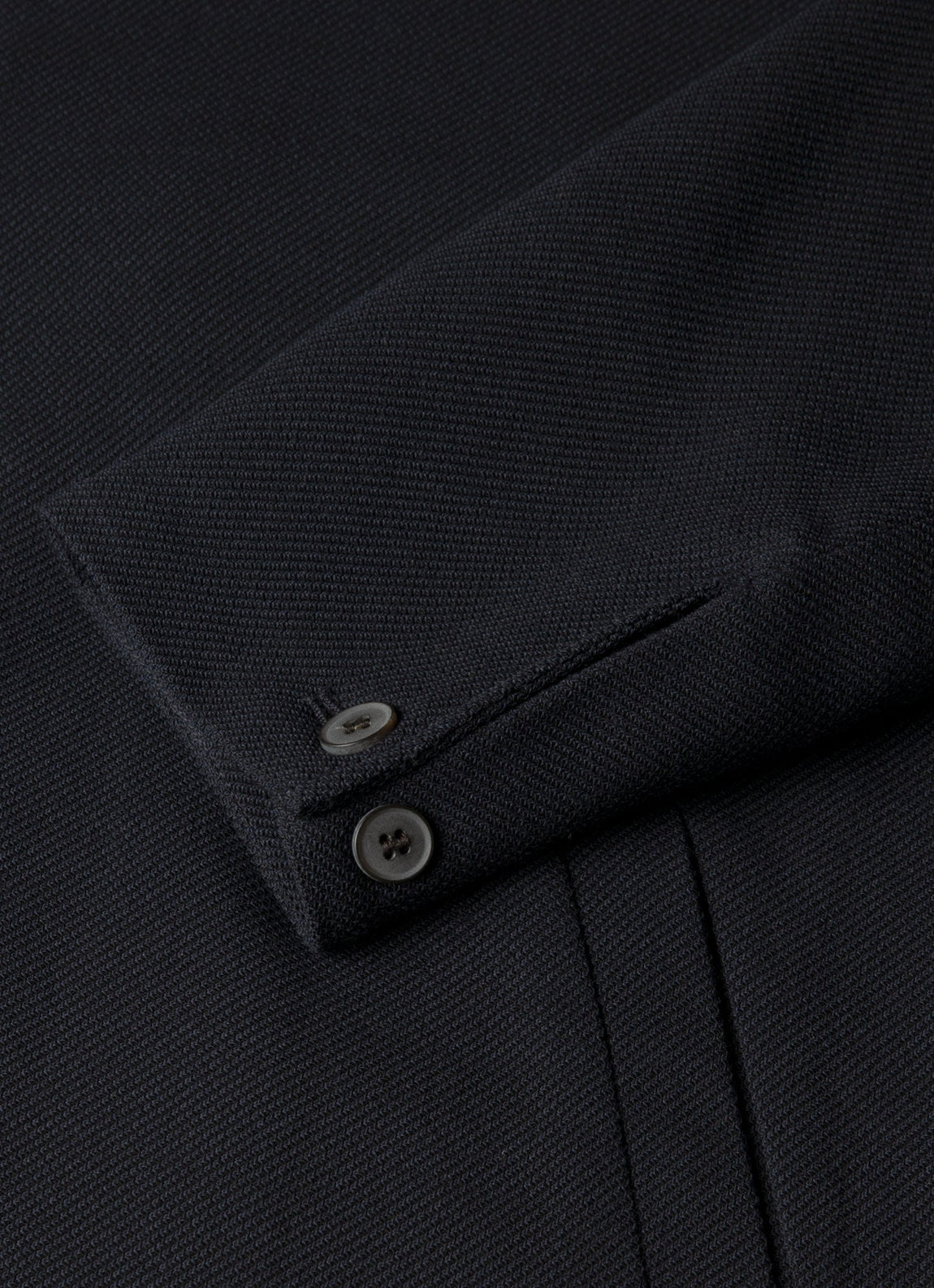 Men's Light Textured Wool Harrington Jacket in Navy