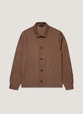 Men's Wool Twill Jacket in Light Brown