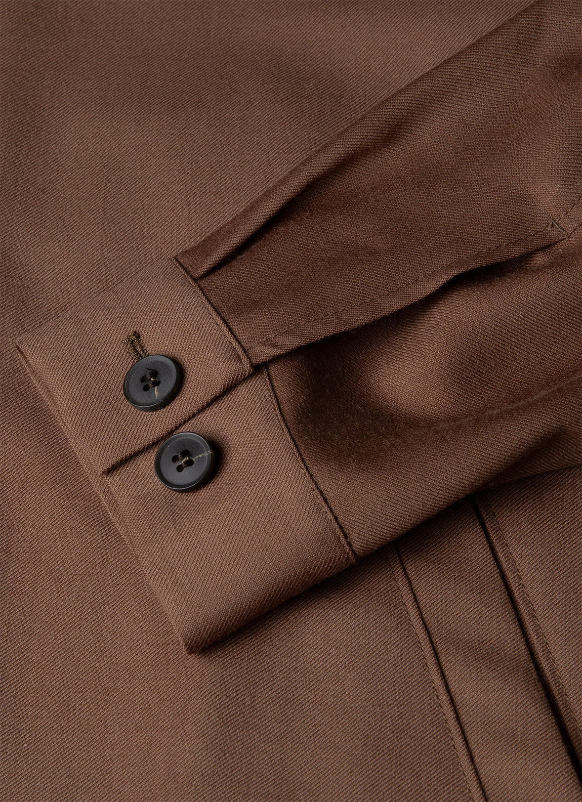 Men's Wool Twill Jacket in Light Brown