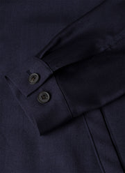 Men's Wool Twill Jacket in Navy