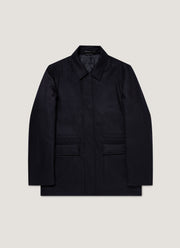 Men's Wool Cashmere Field Jacket in Navy