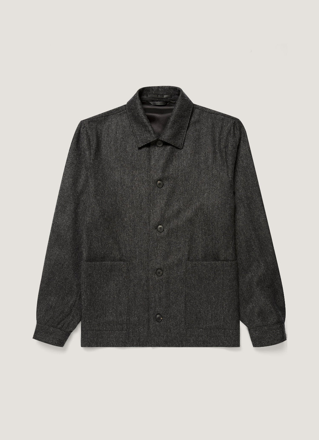 Men's Wool Twill Chore Jacket in Charcoal Melange