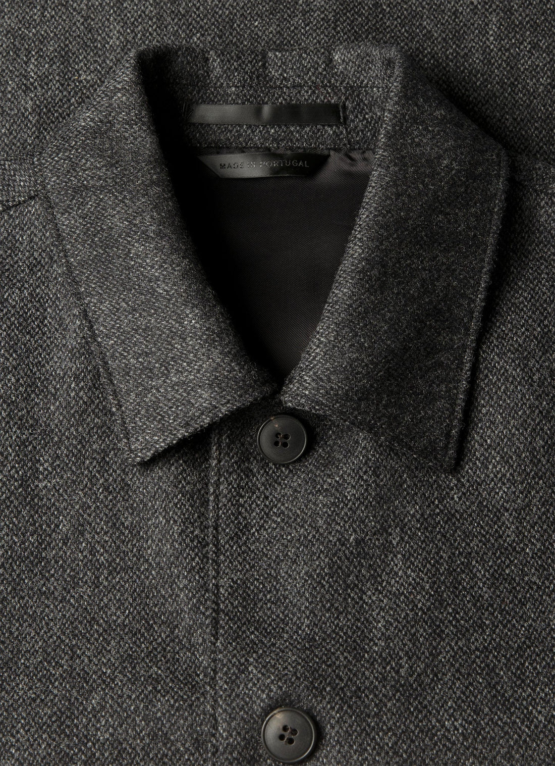 Men's Wool Twill Chore Jacket in Charcoal Melange