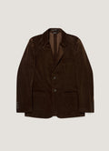Men's Corduroy Blazer in Dark Chocolate