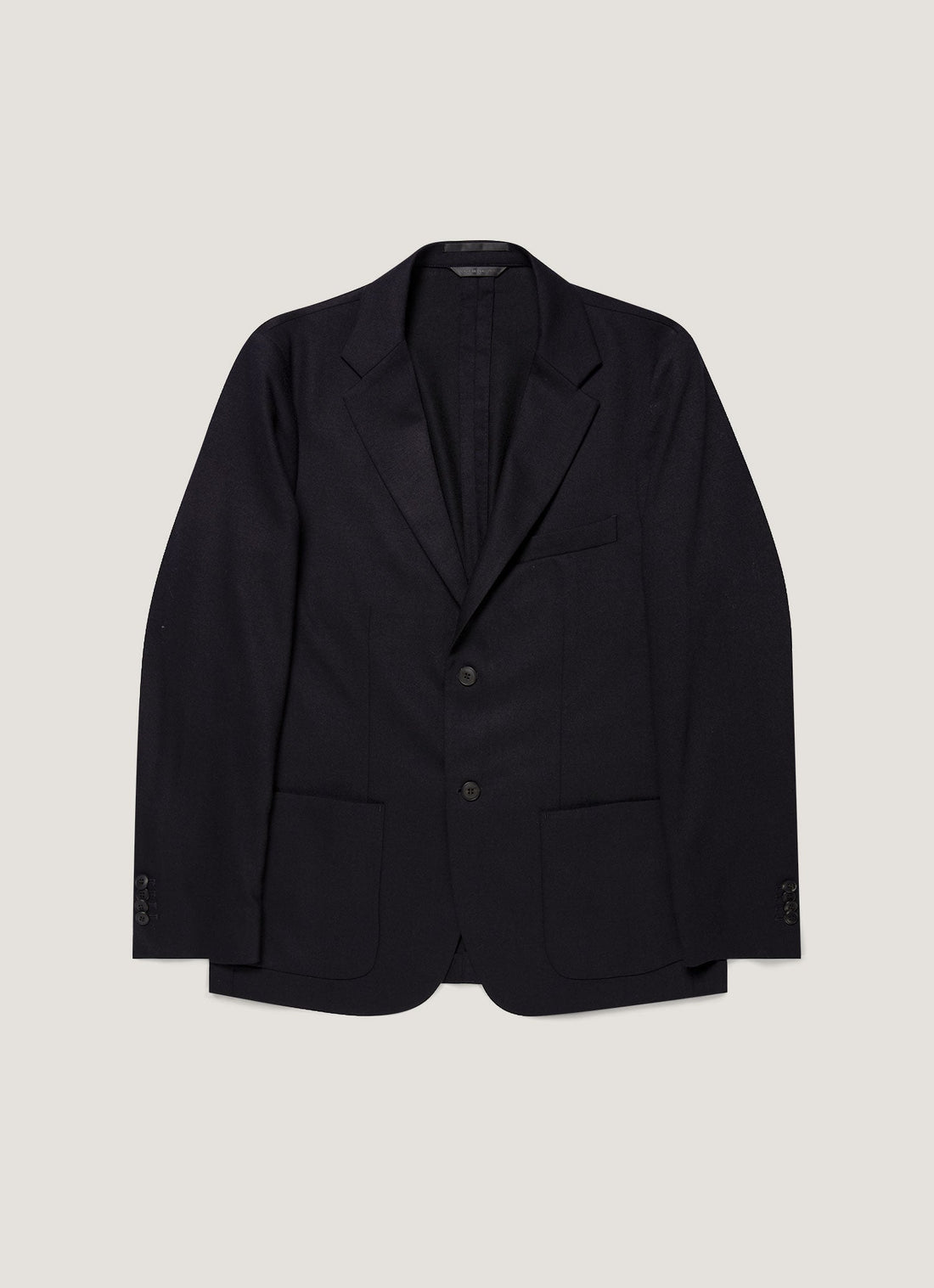 Men's Wool Cashmere Flannel Blazer in Navy