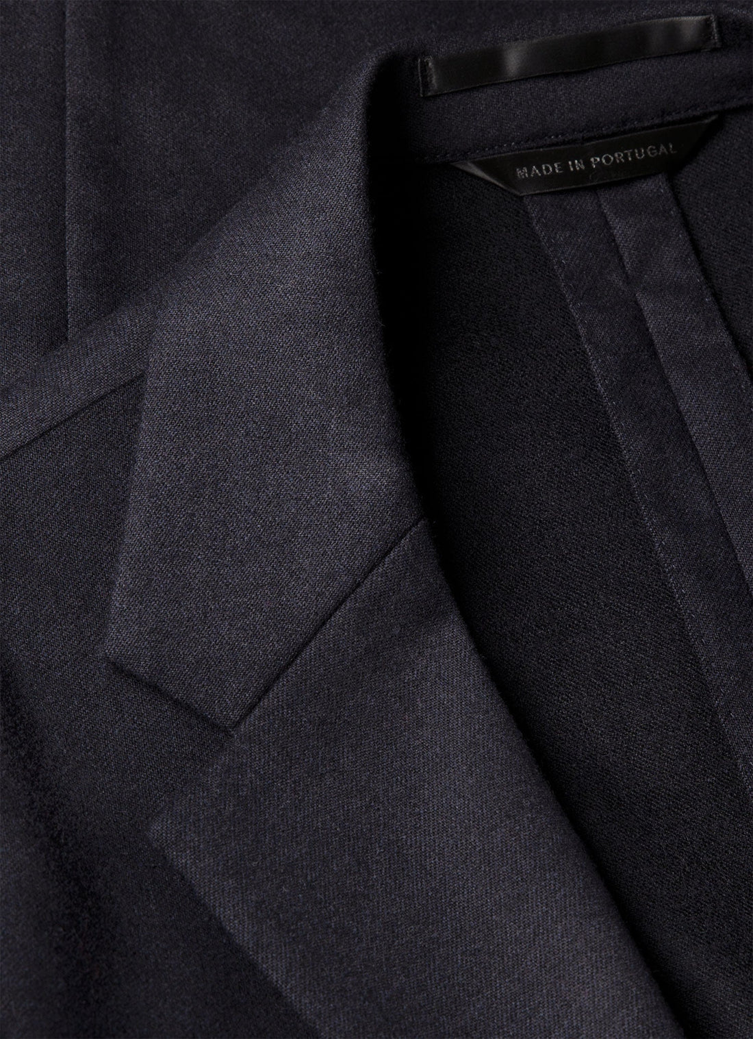 Men's Wool Cashmere Flannel Blazer in Navy