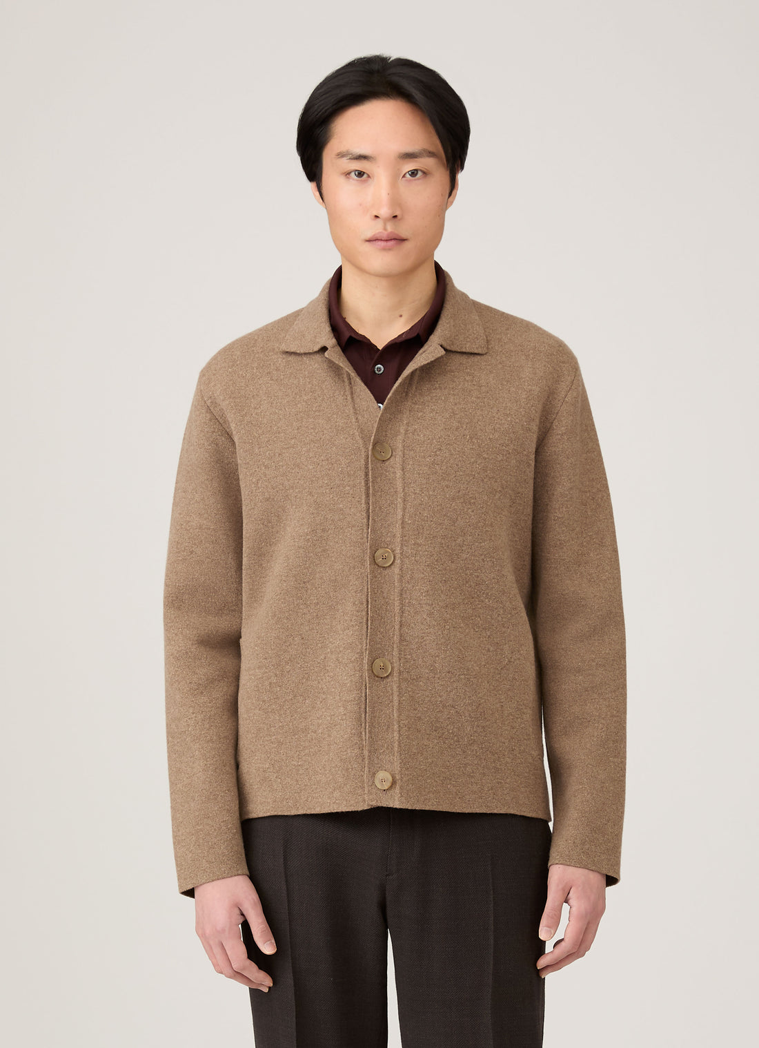 Men's Double Faced Jacket in Mink