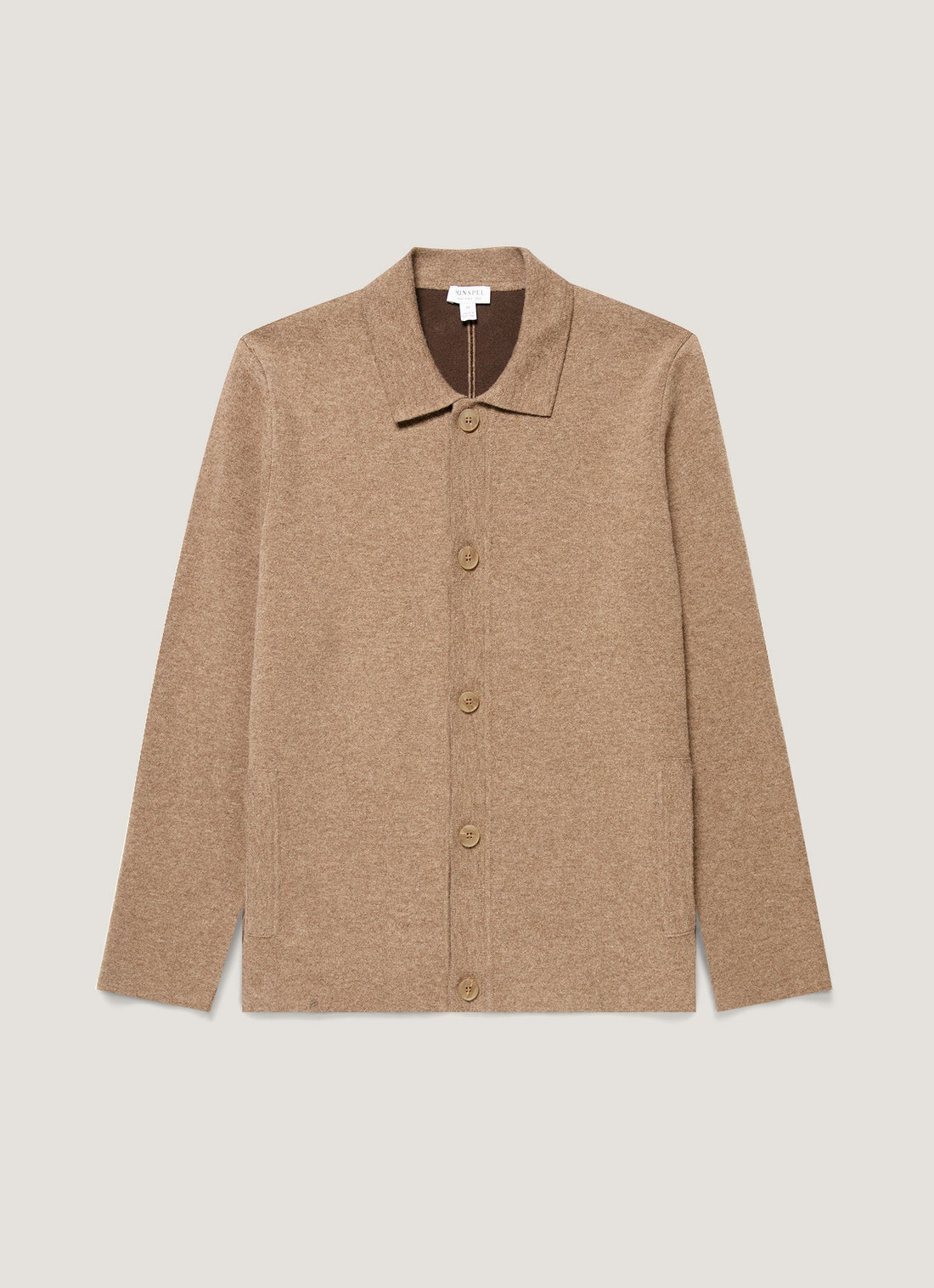 Doubleface-Jacke aus Merino-Baumwolle