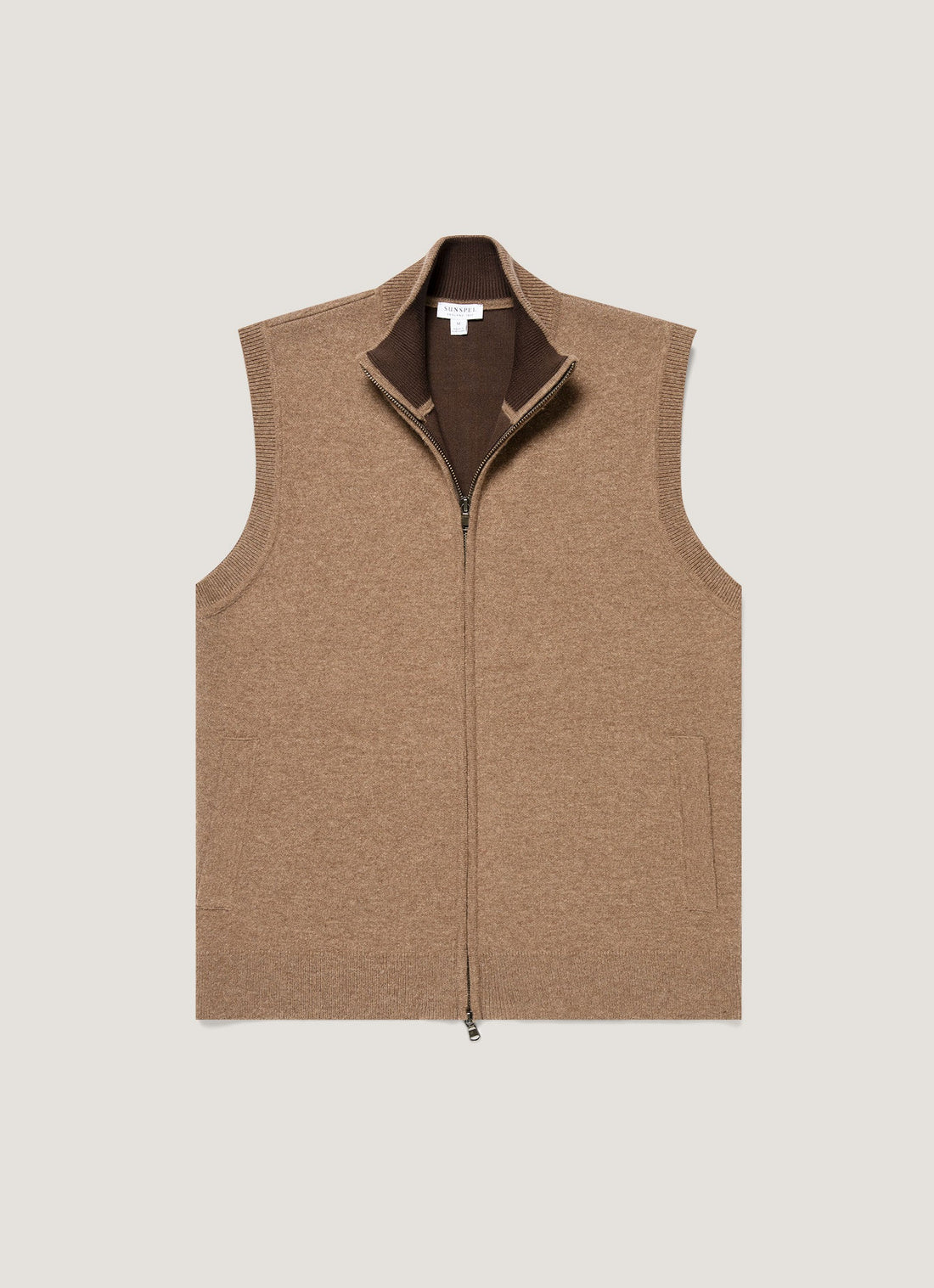 Doubleface-Weste aus Merino-Baumwolle
