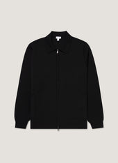 Men's Merino Milano Zip Jacket in Black