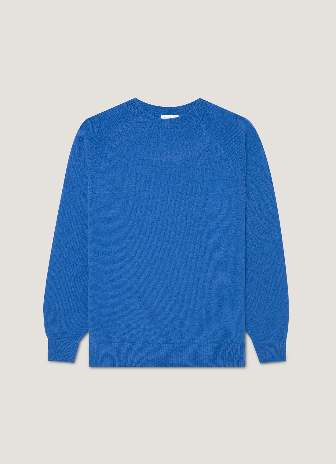 Men's Lambswool Crew Neck Jumper in Cobalt