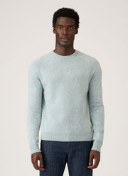 Men's Lambswool Crew Neck Jumper in Haar