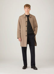 Men's Lambswool Crew Neck Jumper in Charcoal Melange
