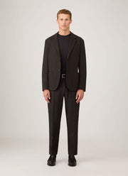 Men's Sea Island Cashmere Crew Neck Jumper in Black