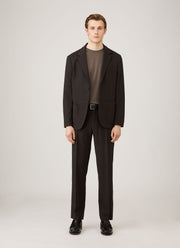 Men's Sea Island Cashmere Crew Neck Jumper in Bark