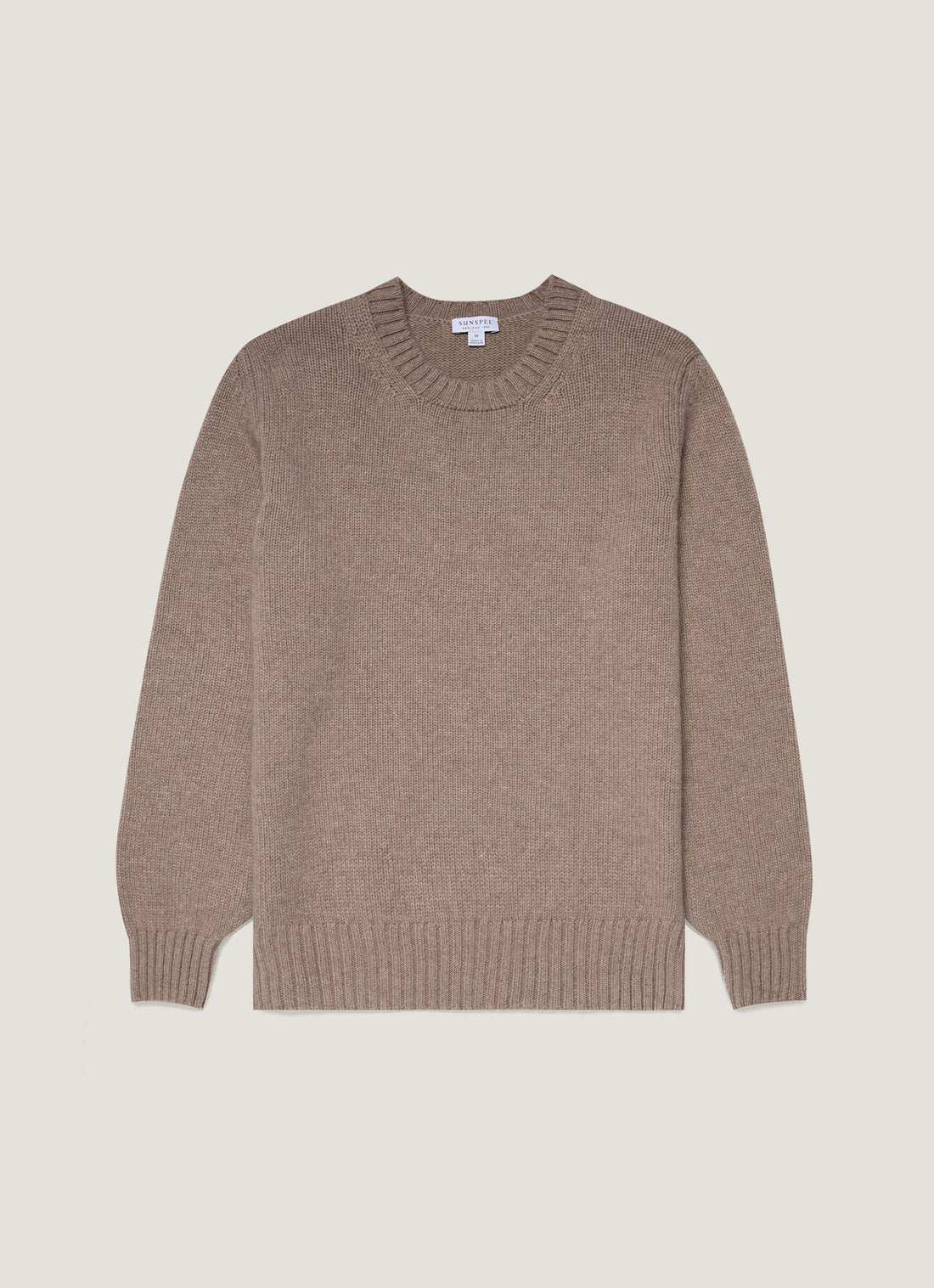 Men's Roxburgh Cashmere Jumper in Natural Brown