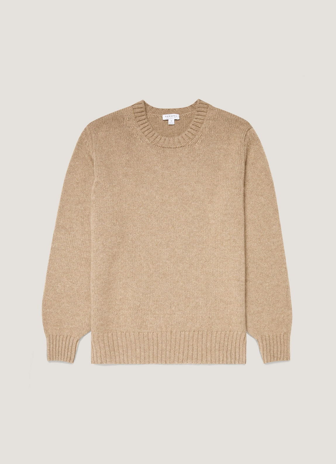 Men's Roxburgh Cashmere Jumper in Natural Brown