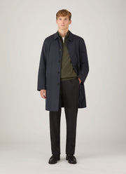 Men's Cashmere Half Zip Jumper in Khaki