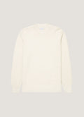Men's Cotton Crew Neck Jumper in Ecru