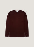 Men's Extra-Fine Merino Jumper in Bakelite