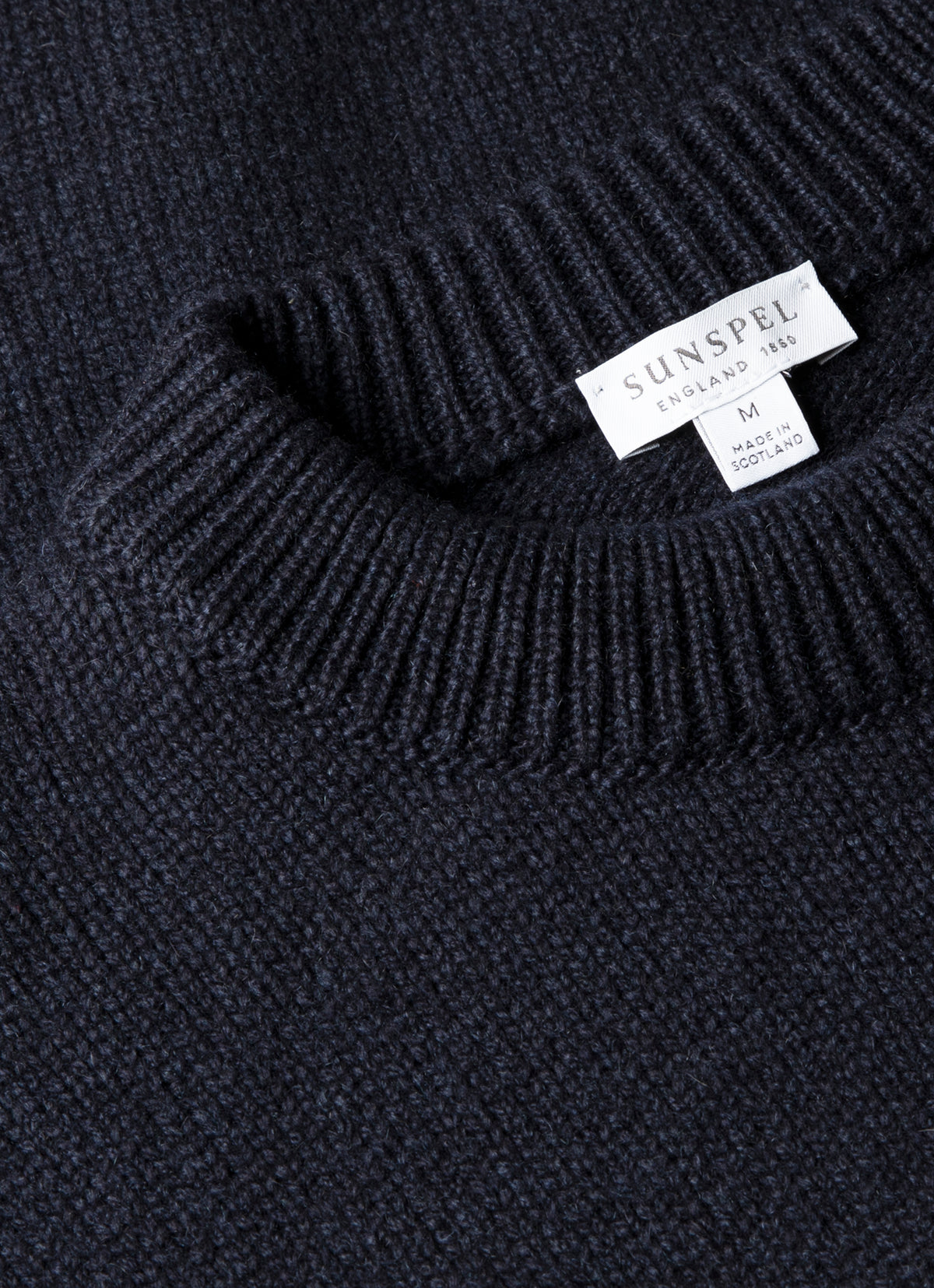 Men's Baby Cashmere Jumper in Navy