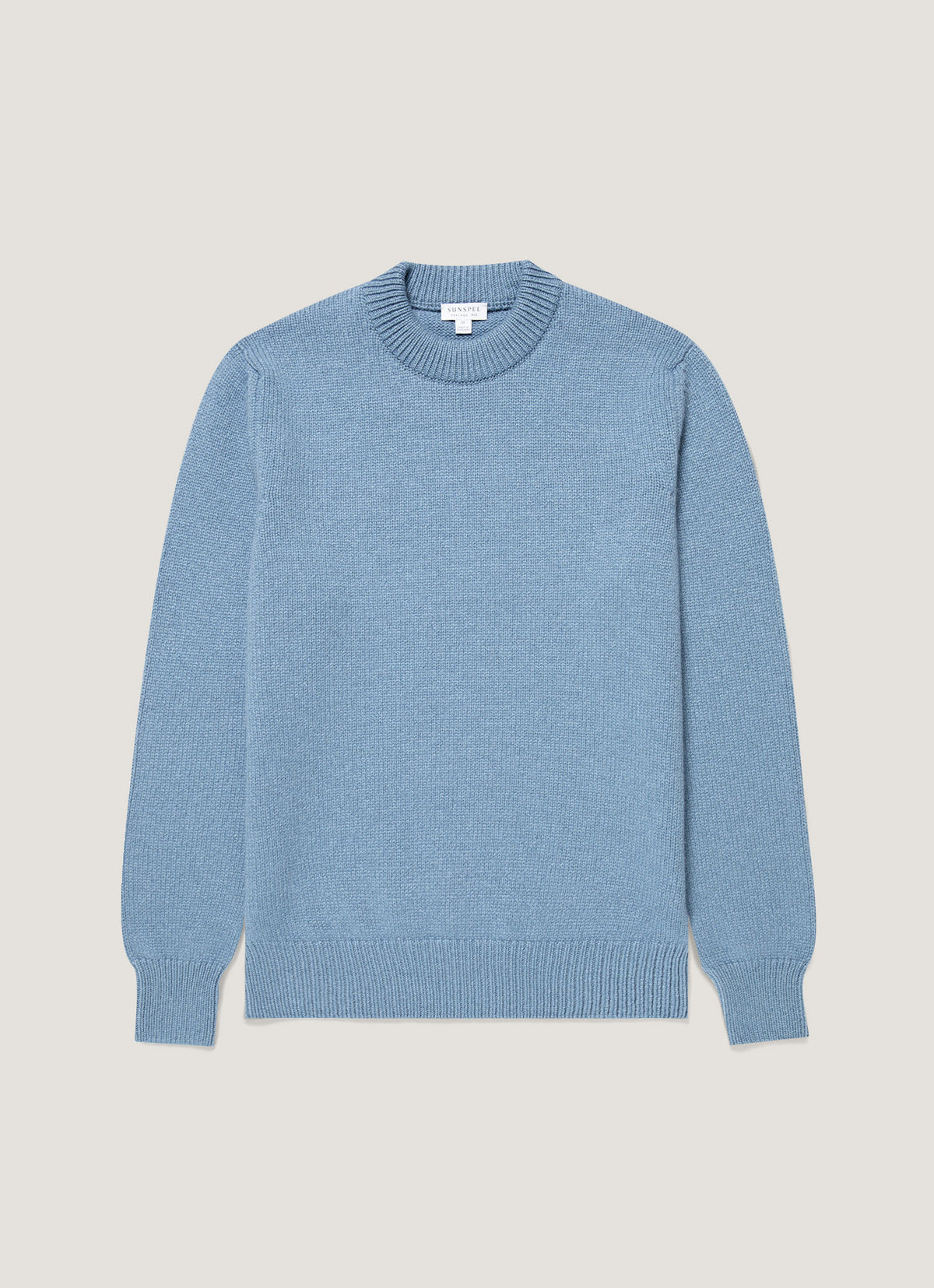 Men's Baby Cashmere Jumper in Powder Blue